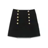 Balmain Virgin Wool Skirt In Black