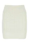 Balmain Knitted Skirt In White