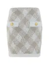 Balmain Midi Women's Skirt In White