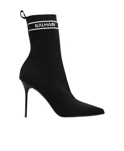 BALMAIN BALMAIN SKYE HEELED ANKLE BOOTS