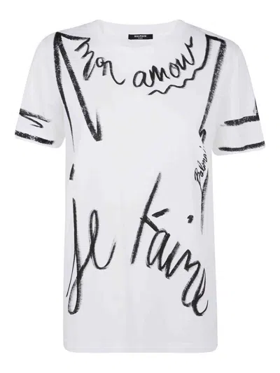 BALMAIN CAMISETA - BLANCO