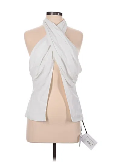 Pre-owned Balmain Sleeveless Blouse In Silver