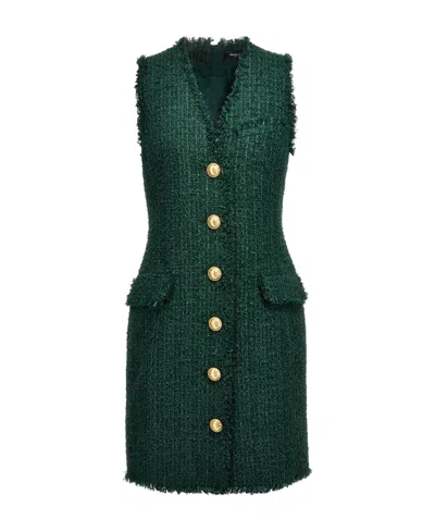 BALMAIN BALMAIN SLEEVELESS TWEED DRESS