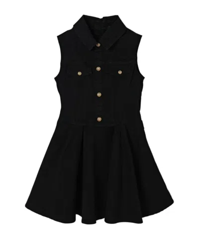 Balmain Sleeveless Dress In Black