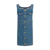 Balmain Sleeveless Dress In Blue