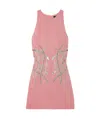 Balmain Sleeveless Dress In Pink