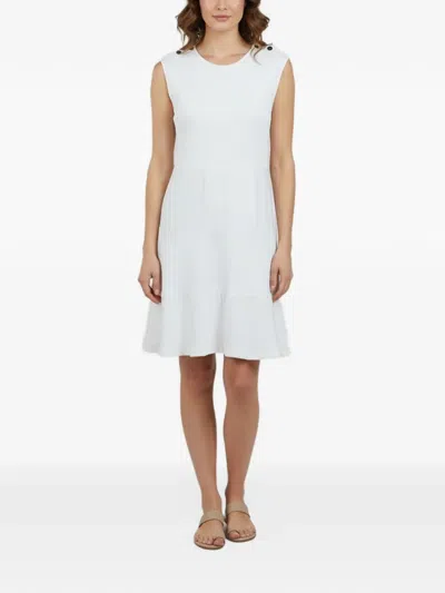 Pre-owned Balmain Sleeveless Mini Dress In White