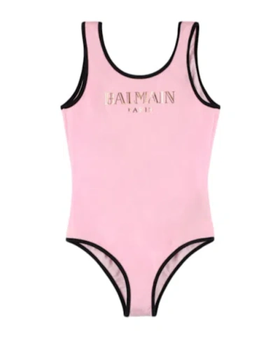 Balmain Sleeveless One-piece Swimsuit