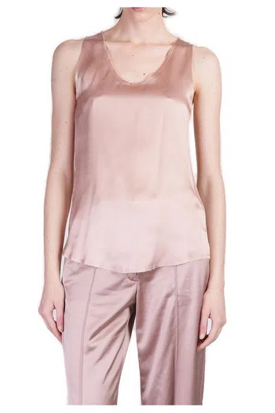 Balmain Topwear In Rose-pink Silk
