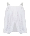 Balmain Sleeveless Top In White