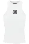 Balmain White Retro Pb Tank Top