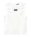Balmain Sleeveless Vest In White