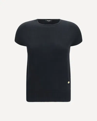 Balmain Sleeveless Wool And Cashmere Sweater In Black