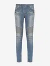Balmain Slim Fit Jeans For Men In Blue