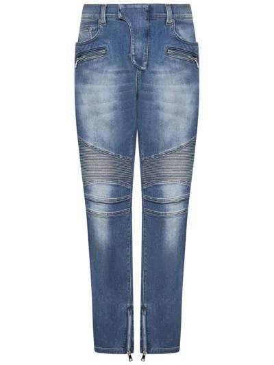 BALMAIN BALMAIN SLIM-FIT BIKER JEANS