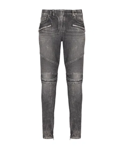 BALMAIN BALMAIN SLIM-FIT BIKER JEANS