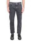 Balmain Slim Fit Jeans 15 Cm In Black