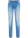 Balmain Slim-cut Leg Jeans In Blue