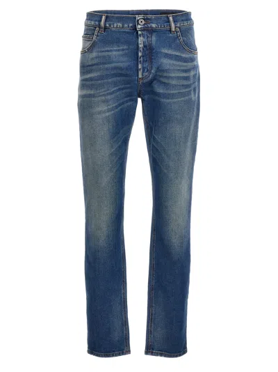 Balmain Slim Fit Jeans In Denim Blue
