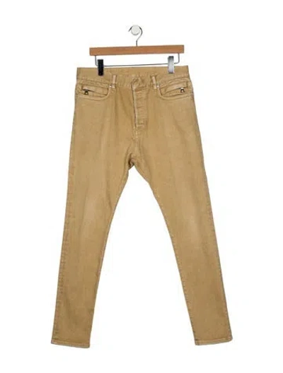 Pre-owned Balmain Slim Fit Jeans In Neutral