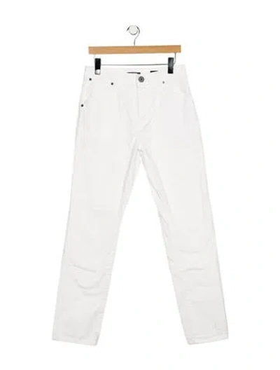 Pre-owned Balmain Slim Fit Jeans In White