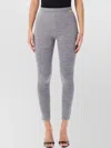 Balmain Slim Fit Stretch Ankle Length Trousers In Gray