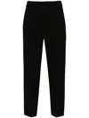 Balmain Draped Straight-leg Cropped Trousers