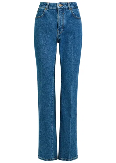 Balmain Slim Straight-leg Jeans In Blue