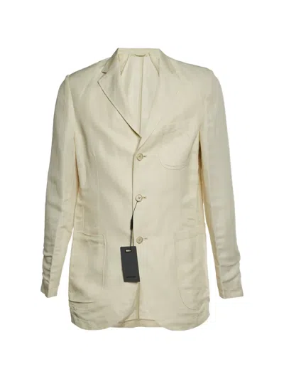 Pre-owned Balmain Slim-fit Blazer In Neutral