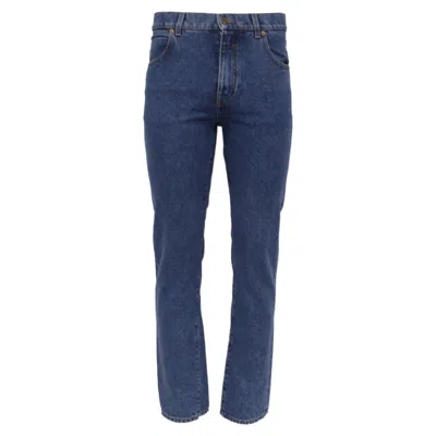 Pre-owned Balmain Slim-fit Jeans In Blue Cotton