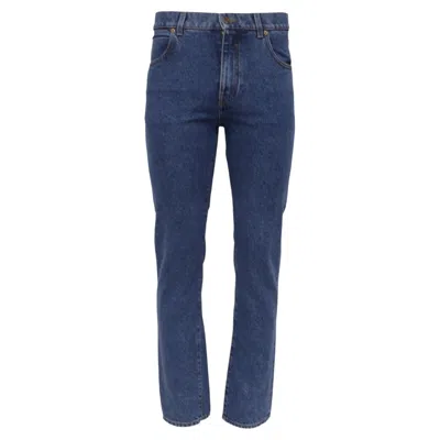 Pre-owned Balmain Slim-fit Jeans In Blue Cotton