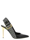 Balmain Ruby Pointed Toe Slingback Pumps In Multi