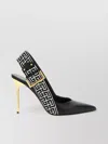 Balmain 'slingbacks Ruby' Geometric Pattern Stiletto Heel