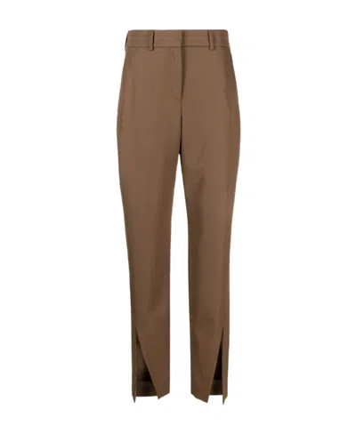 BALMAIN BALMAIN HIGH WAIST SLIT DETAILED TROUSERS