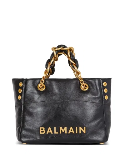 BALMAIN SMALL 1945 SOFT LEATHER TOTE BAG