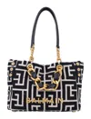 Balmain Small 1945 Soft Monogrammed Jacquard Tote Bag