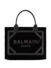 Balmain Small B-army Tote Bag In Black