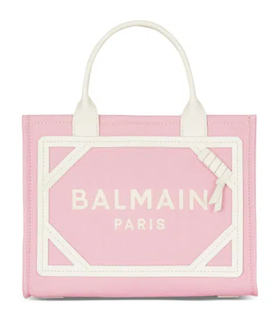 Balmain Small B-army Tote Bag In Pink
