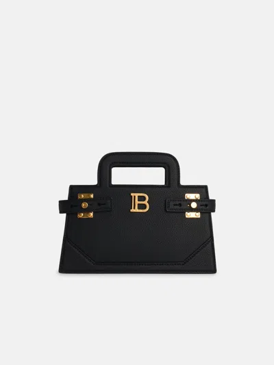 Balmain Small 'b-buzz' Black Leather Bag