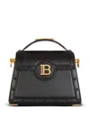 Balmain Small B-buzz Dynasty Leather Shoulder Bag In Black