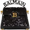 Balmain Small Logo Shoulder Bag In 0pa Black