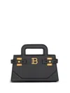 Balmain B-buzz Small Top Handle Crossbody In Black