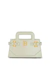 BALMAIN SMALL B-BUZZ LEATHER TOTE BAG