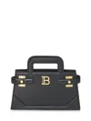 Balmain Structured Small B-buzz Handbag In Calf Leather