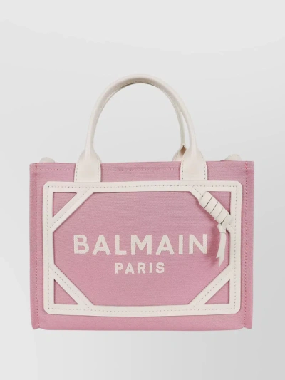 Balmain Small Canvas Logo Tote Bag