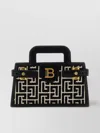 Balmain Small Geometric Pattern Handbag With Chain Strap