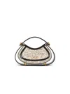 Balmain Small Jolie Madame Bag With "love Letter" Print In Neutral
