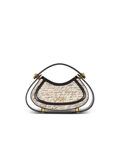 Balmain Small Jolie Madame Bag With "love Letter" Print In Neutral