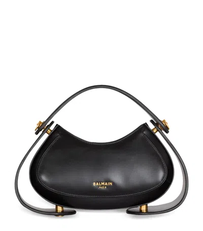 BALMAIN SMALL LEATHER JOLIE MADAME TOP-HANDLE BAG