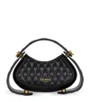 BALMAIN SMALL LEATHER JOLIE MADAME TOP-HANDLE BAG